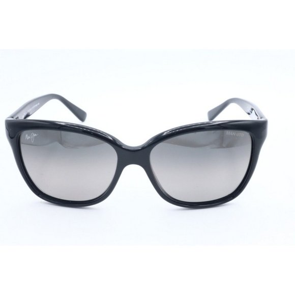 Maui jim STARFISH MJ 744-02UTD Black Rectangle Sunglasses Grey Polarized (A) - Picture 2 of 8